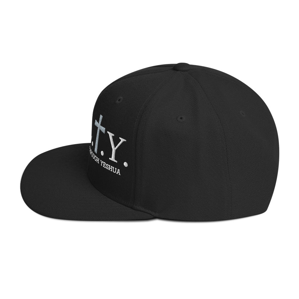 S.A.L.T.Y. black snapback hat