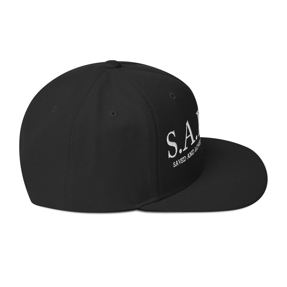 S.A.L.T.Y. black snapback hat