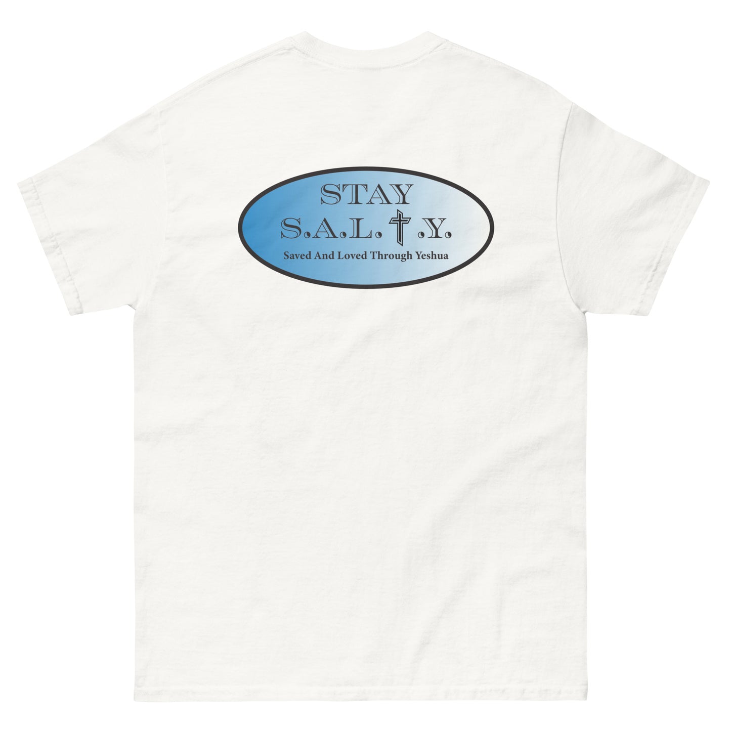 Stay S.A.L.T.Y. white classic tee