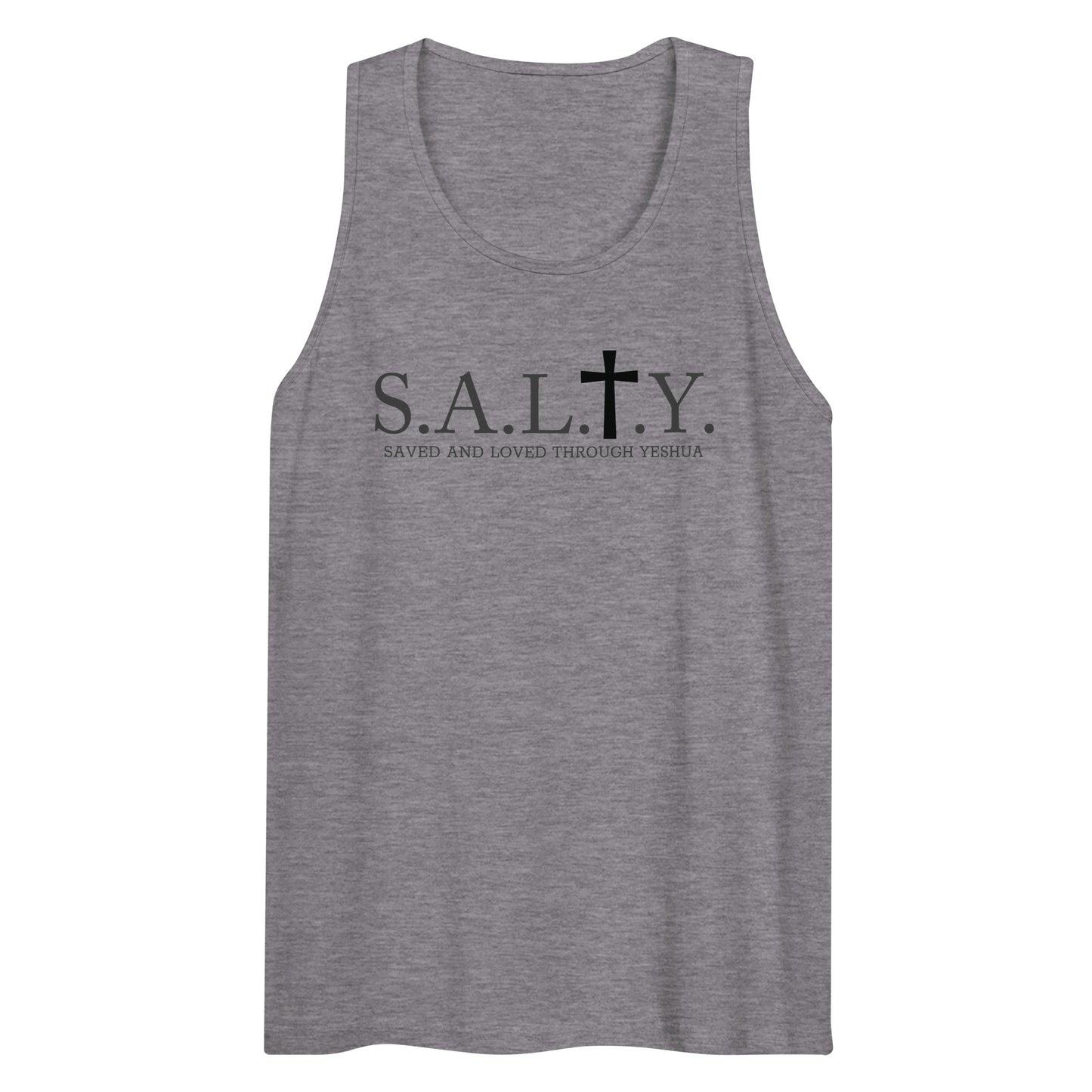 S.A.L.T.Y. athletic heather premium tank top