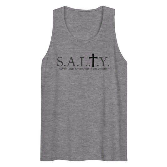 S.A.L.T.Y. athletic heather premium tank top