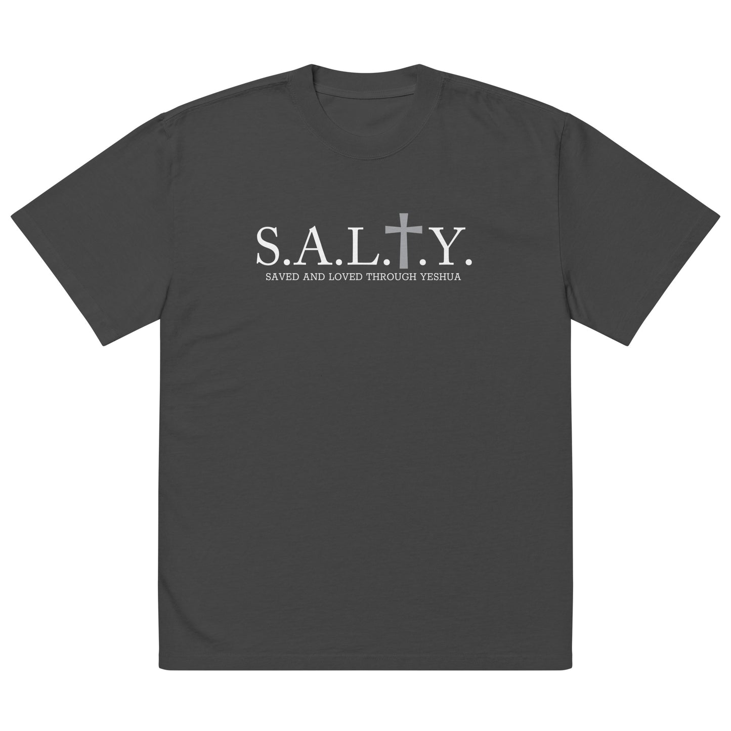 S.A.L.T.Y. oversized faded black t-shirt