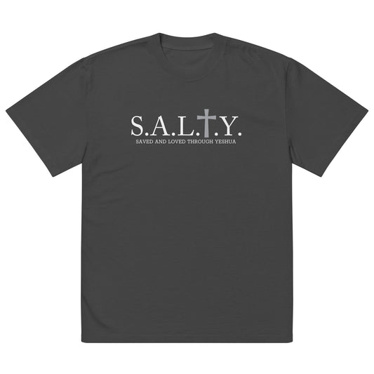 S.A.L.T.Y. oversized faded black t-shirt