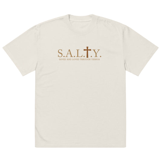 S.A.L.T.Y. oversized faded bone t-shirt