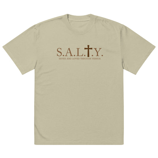 S.A.L.T.Y. oversized faded eucalyptus t-shirt
