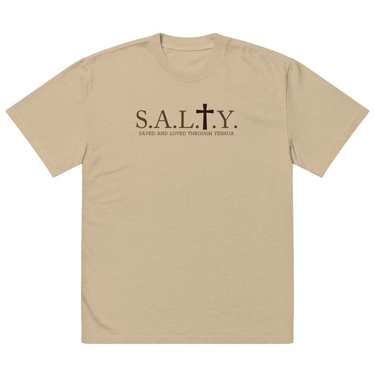 S.A.L.T.Y. oversized faded khaki t-shirt