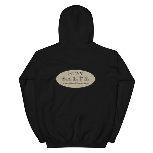 Stay S.A.L.T.Y. black hoodie