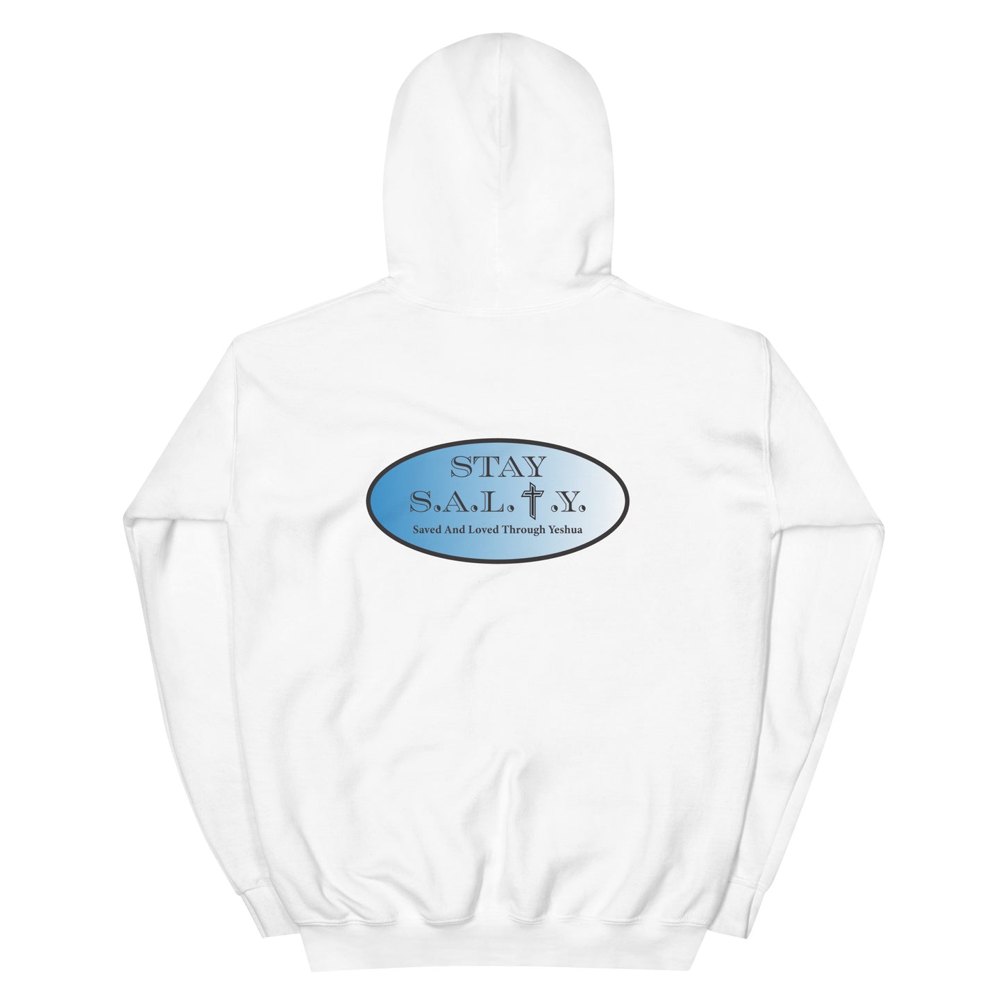 Stay S.A.L.T.Y. white hoodie